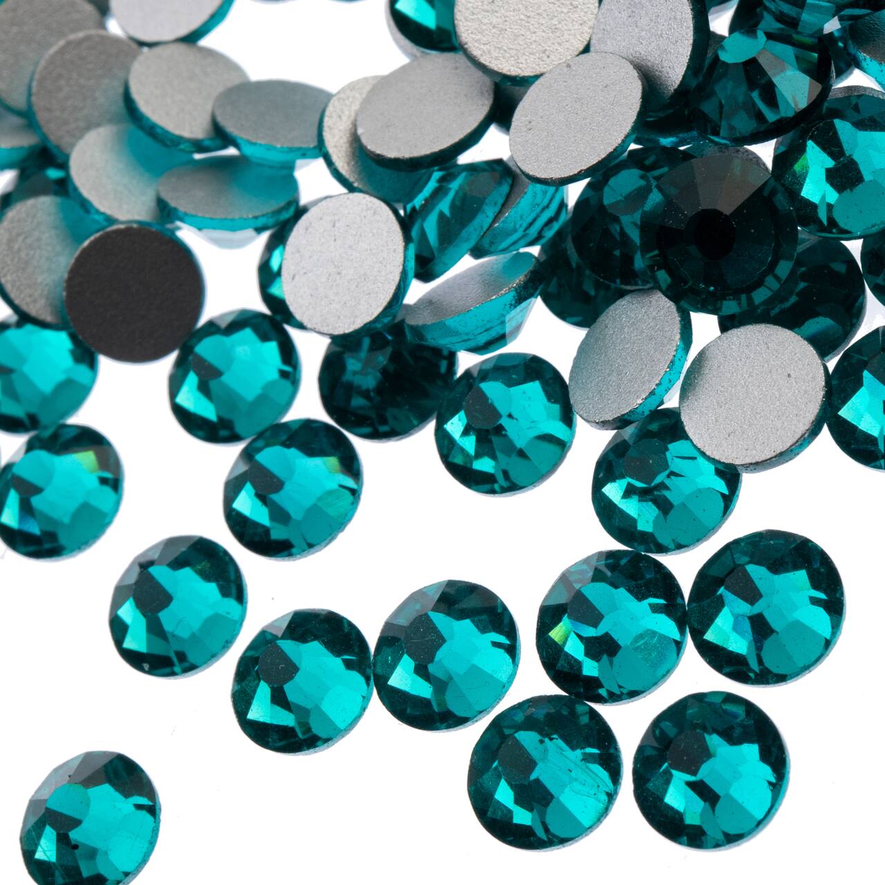 John Bead Crystal Lane SS30 Glass Round Flatback Rhinestones, 72ct.